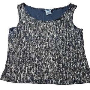 Xscape By Joanna Chen Metallic‎ Tank, y2k, Women's Size Large